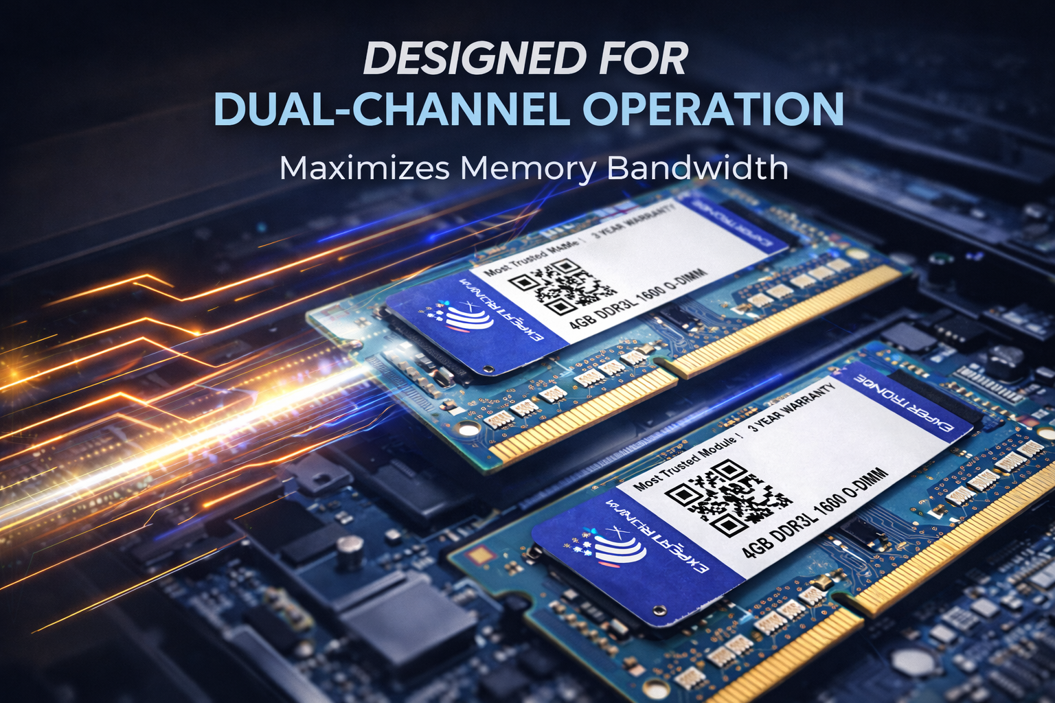 EXPERTRONICS PRO DDR3 4 GB (Dual Channel) Laptop 4gb DDR3L 1600/PC3-12800 (EXP4GB3L1600L) - Image 4