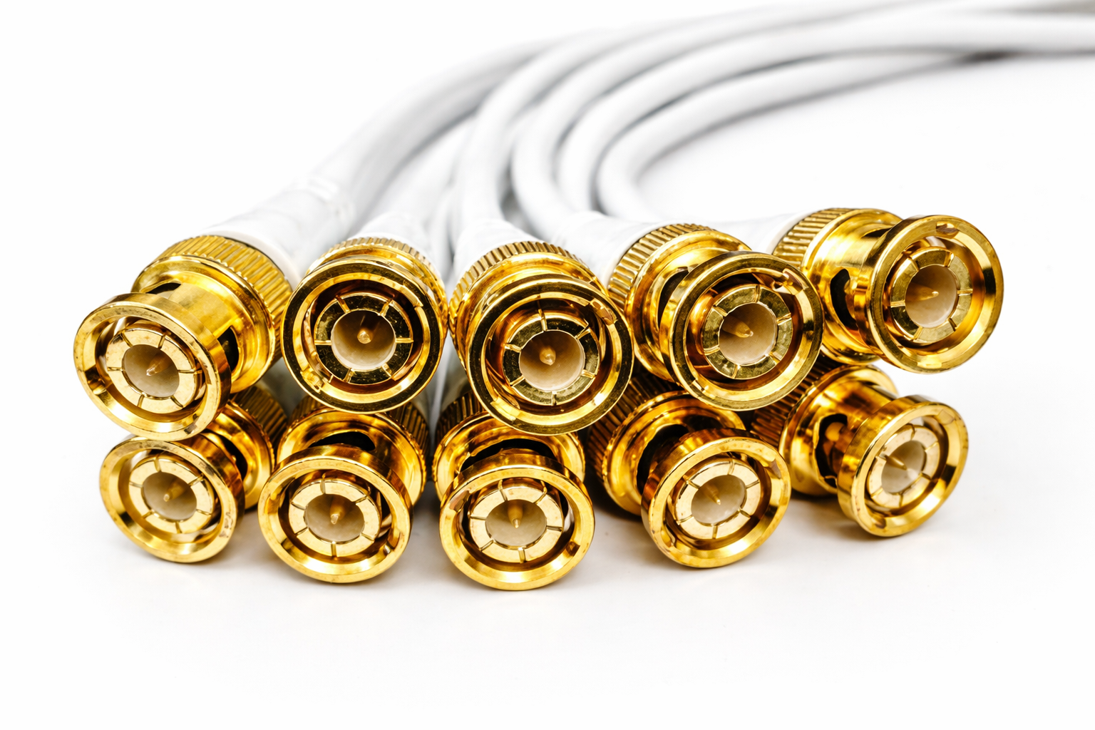 EXPERTRONICS Pack of 10 Pc BNC Connector with Copper Wire and 10Pc DC Power Cables 5 BNC + 5 DC PIN COMBO Wire Connector (White, Pack of 20) - Image 3